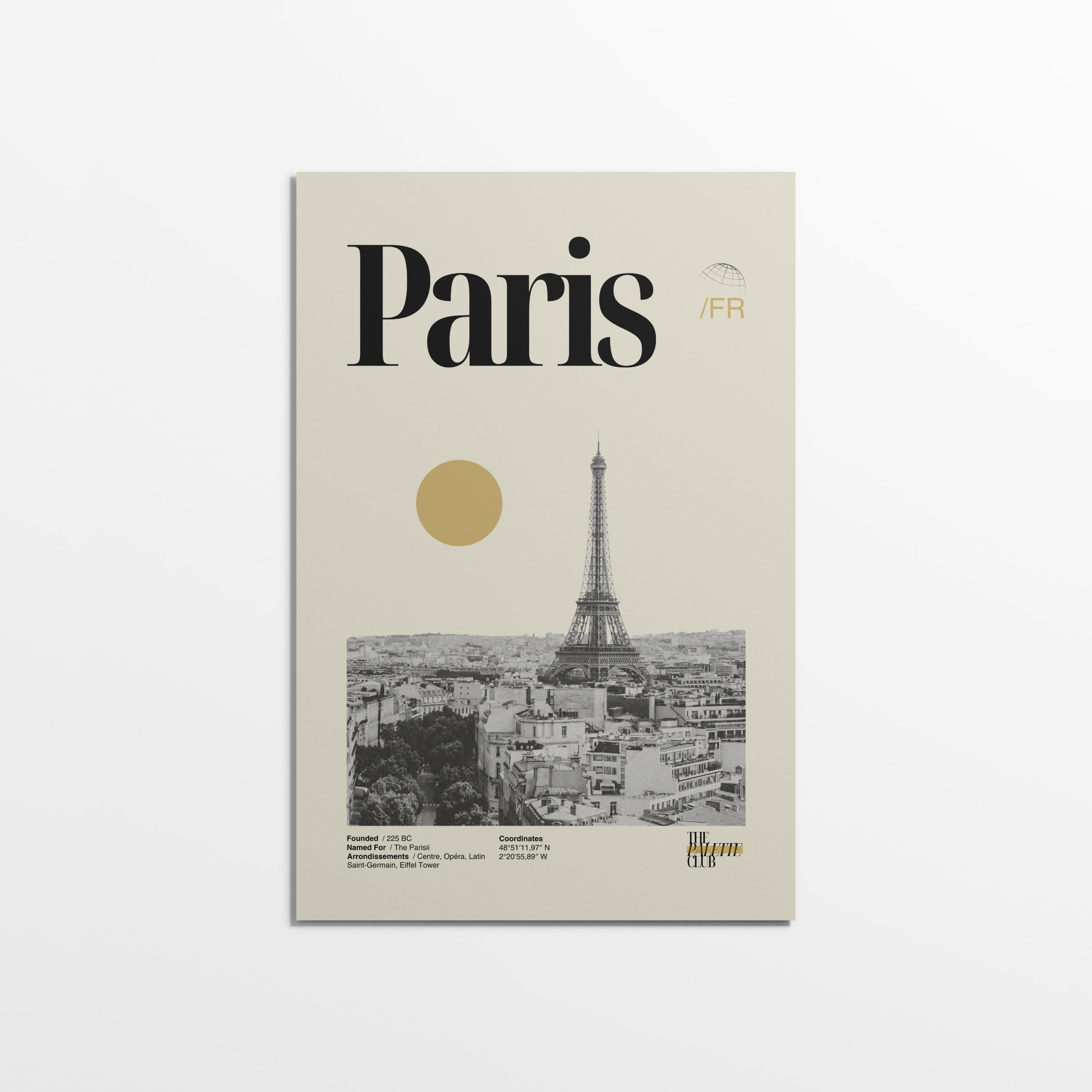 Paris Skyline Print