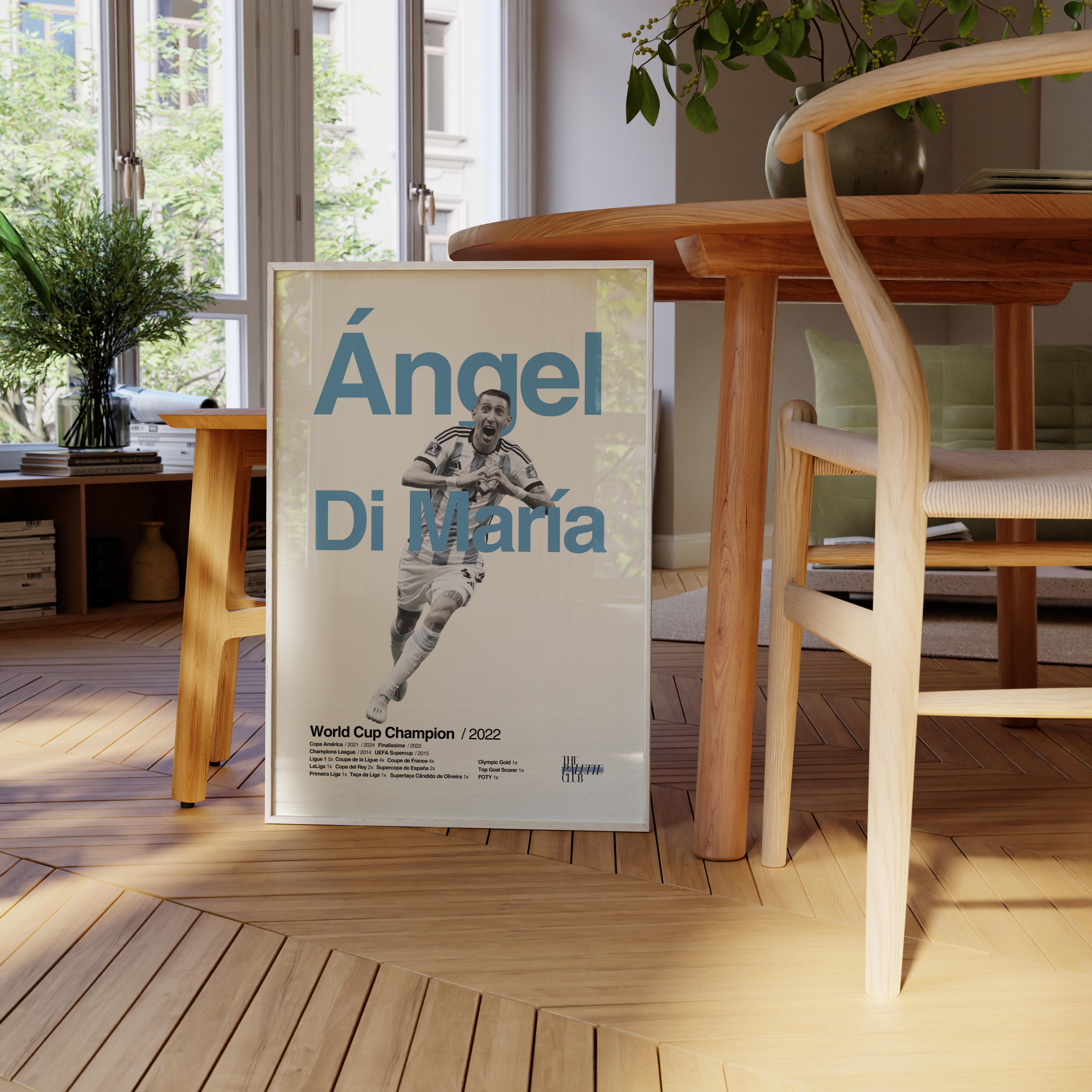 Angel Di Maria Argentina World Cup Print v2