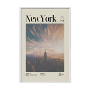 New York City Sunset Skyline Print v1