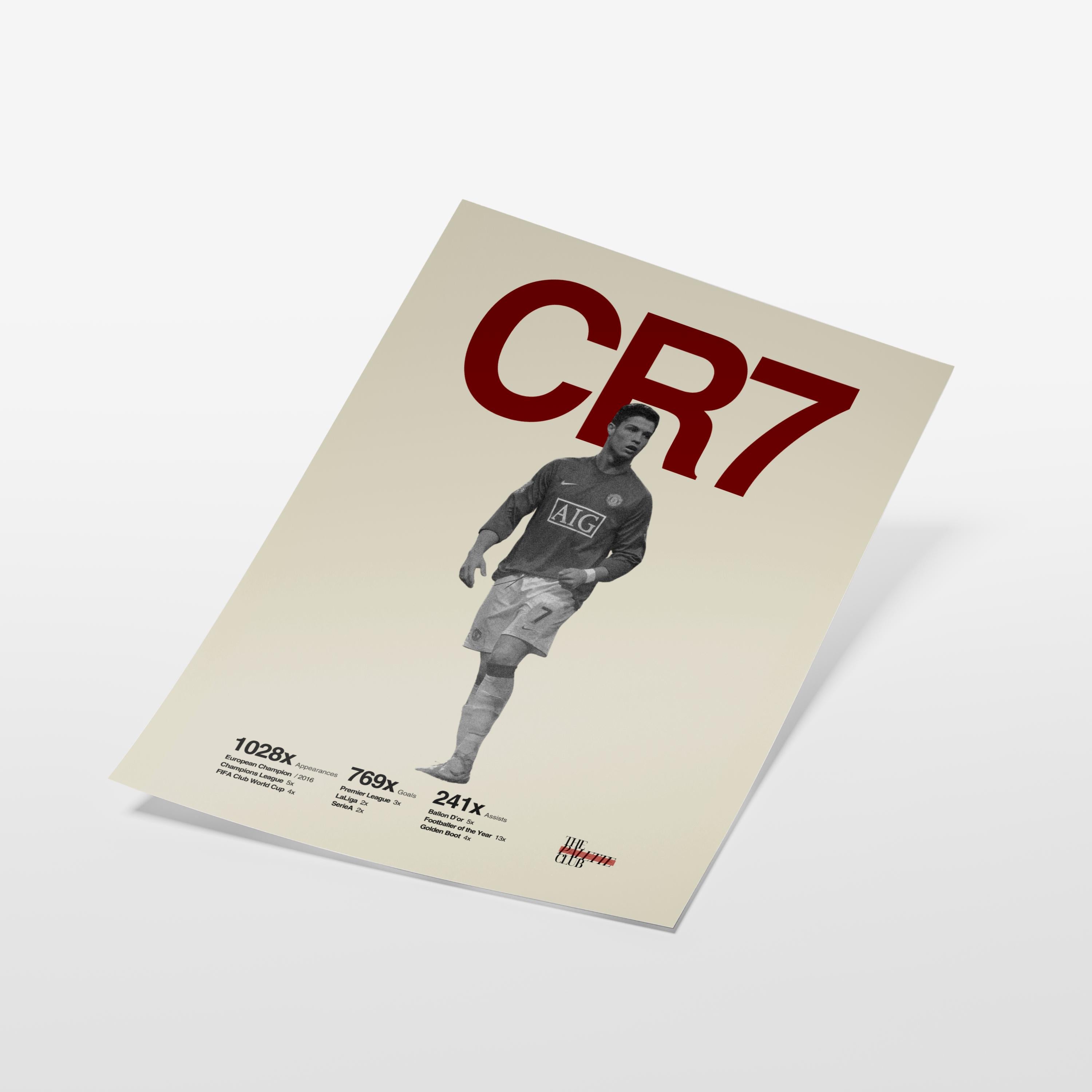 Cristiano Ronaldo "CR7" Manchester United Print