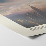 New York City Sunset Skyline Print v1