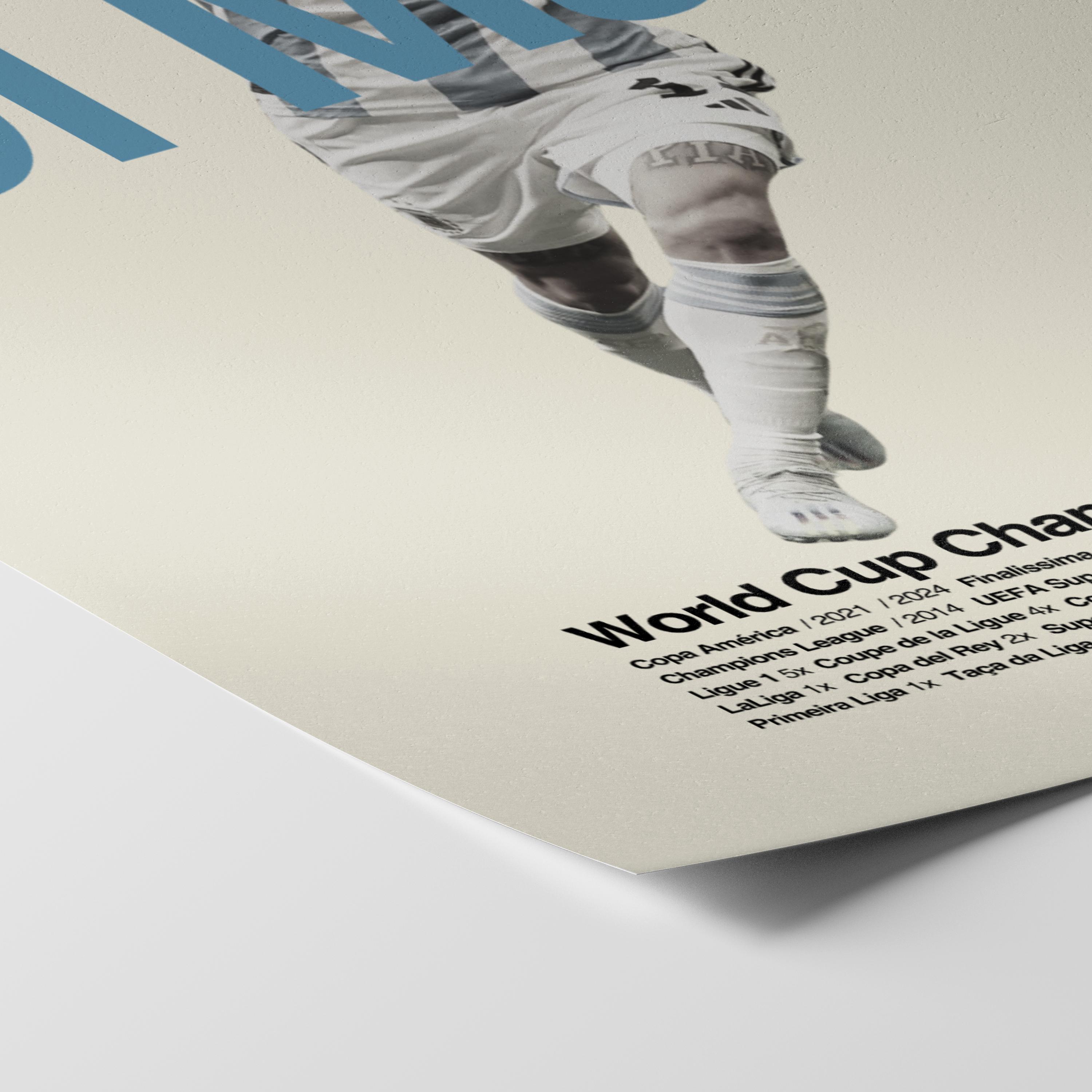 Angel Di Maria Argentina World Cup Print v2