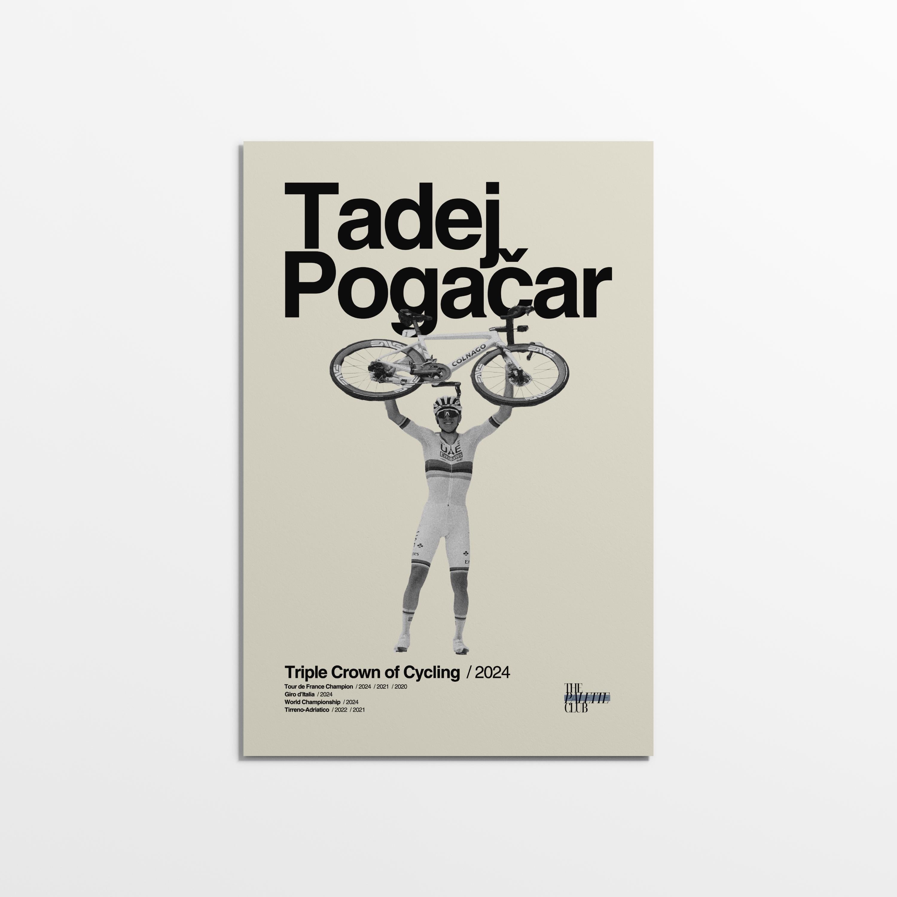 Tadej Pogačar Tour de France Print v2