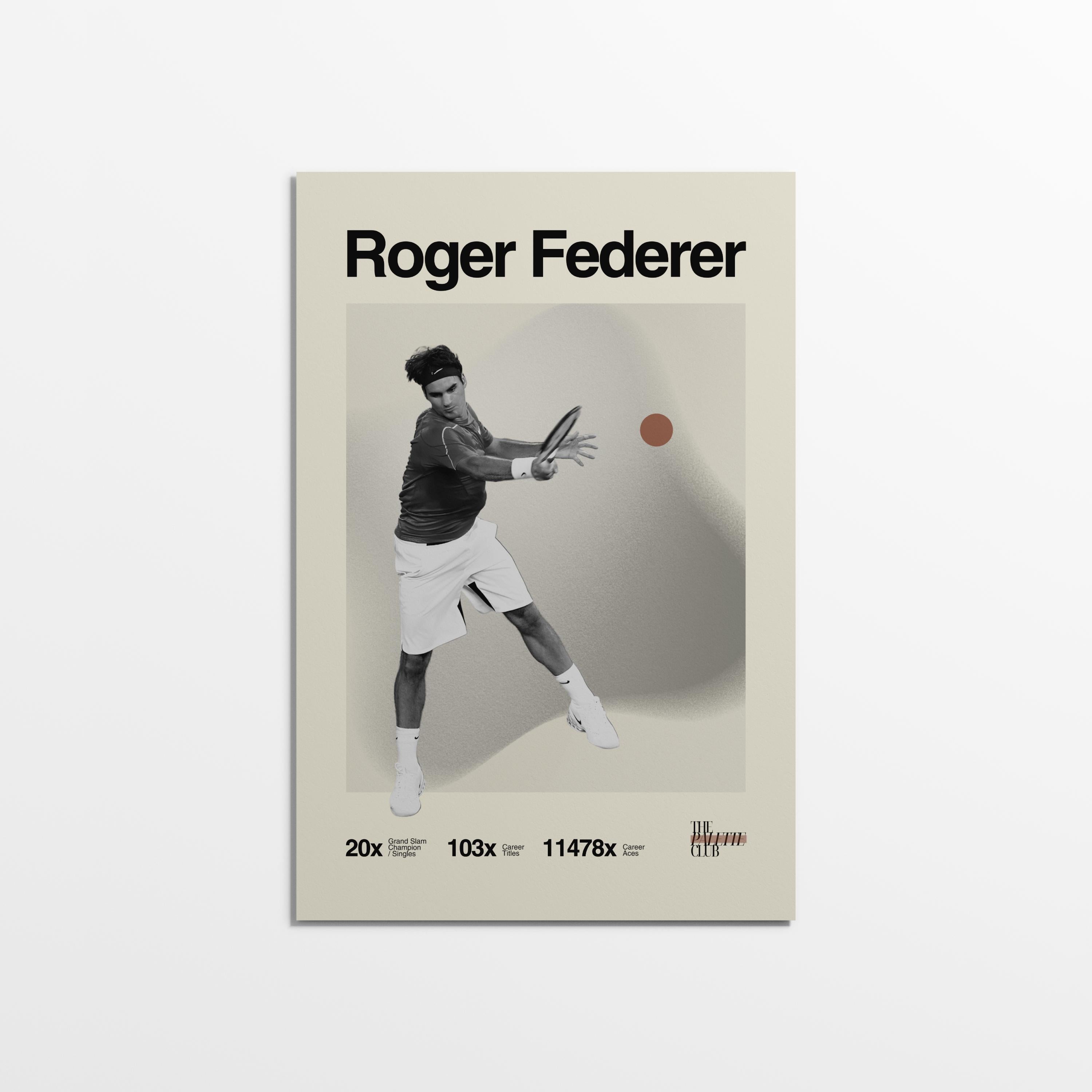 Roger Federer Print v1