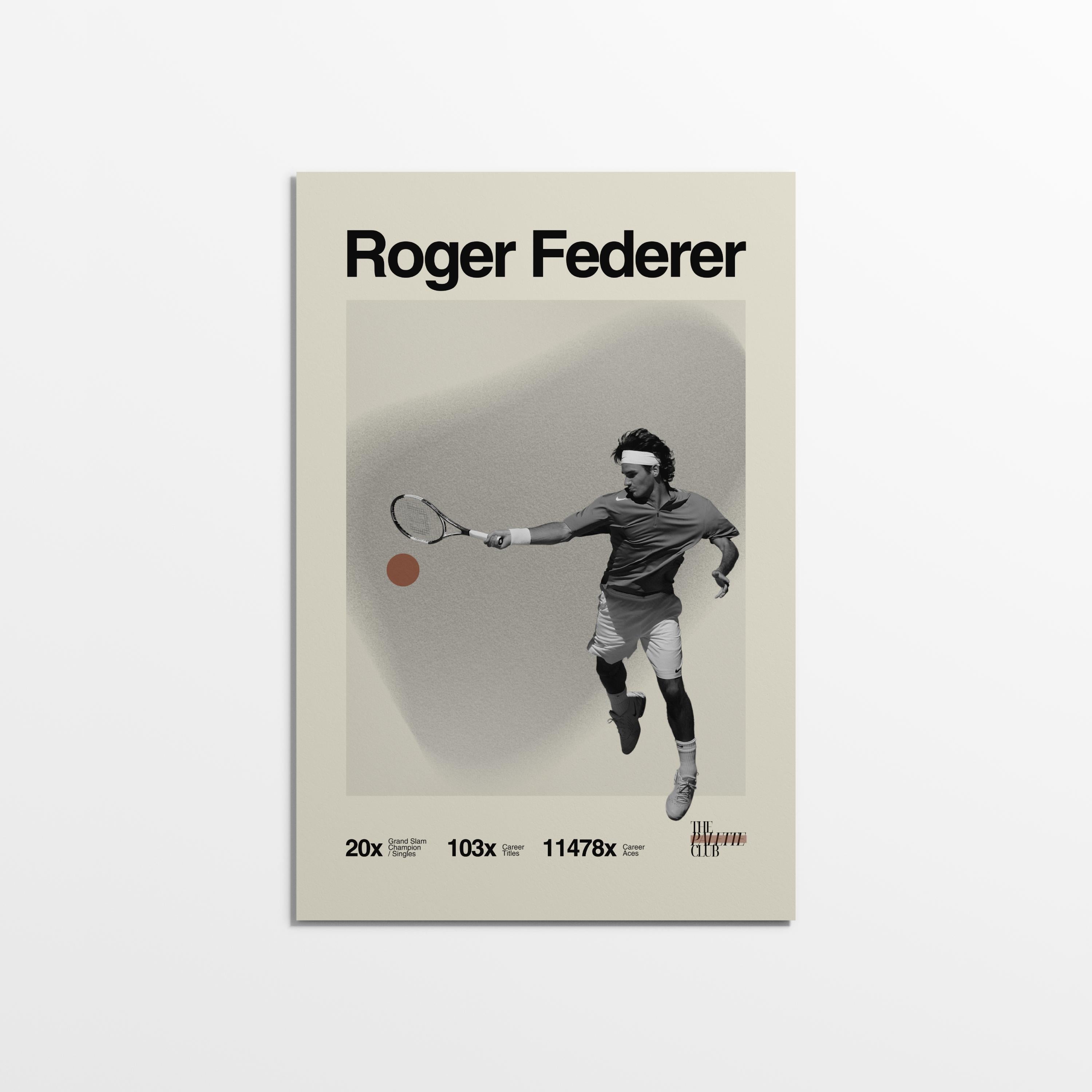 Roger Federer Print v2