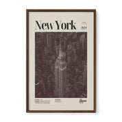 New York City Nighttime Skyline Print v2