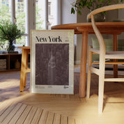 New York City Nighttime Skyline Print v2