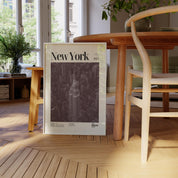 New York City Nighttime Skyline Print v2