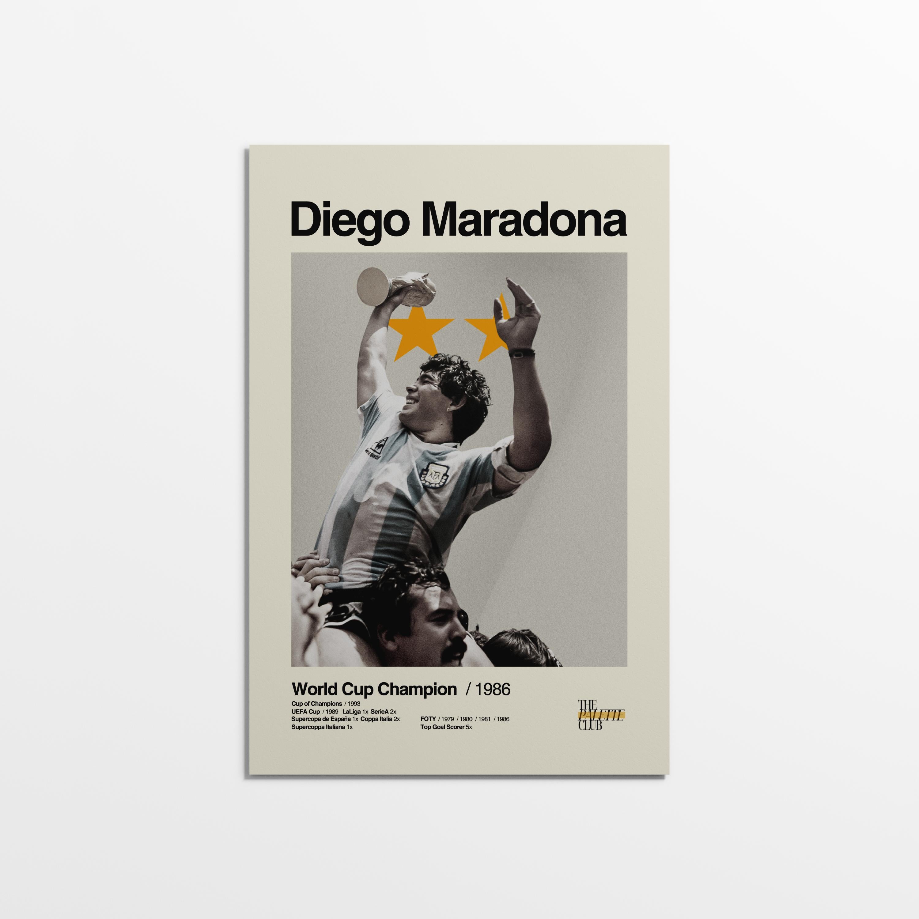 Diego Maradona Argentina World Cup Print