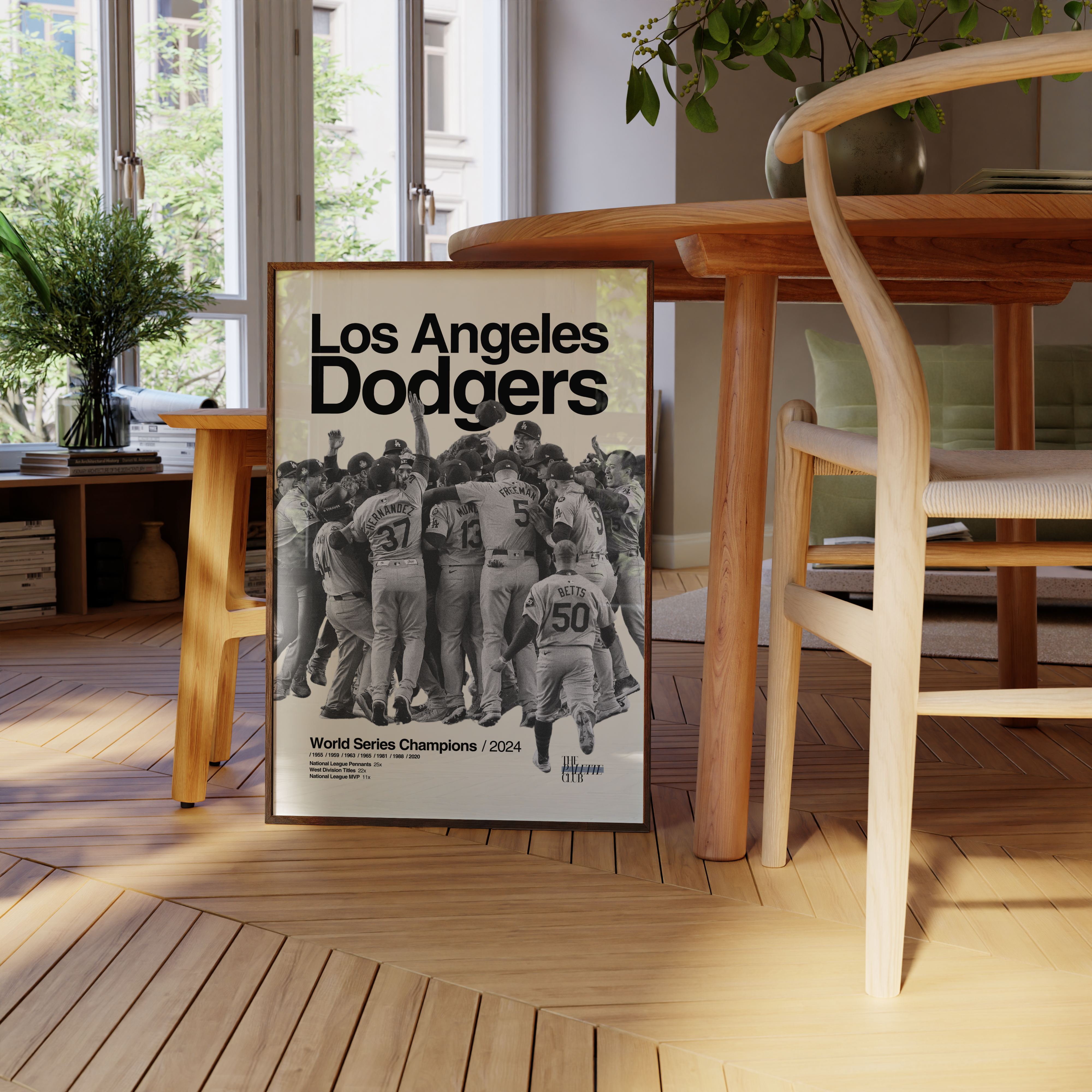 LA Dodgers 2024 World Series Celebration Poster