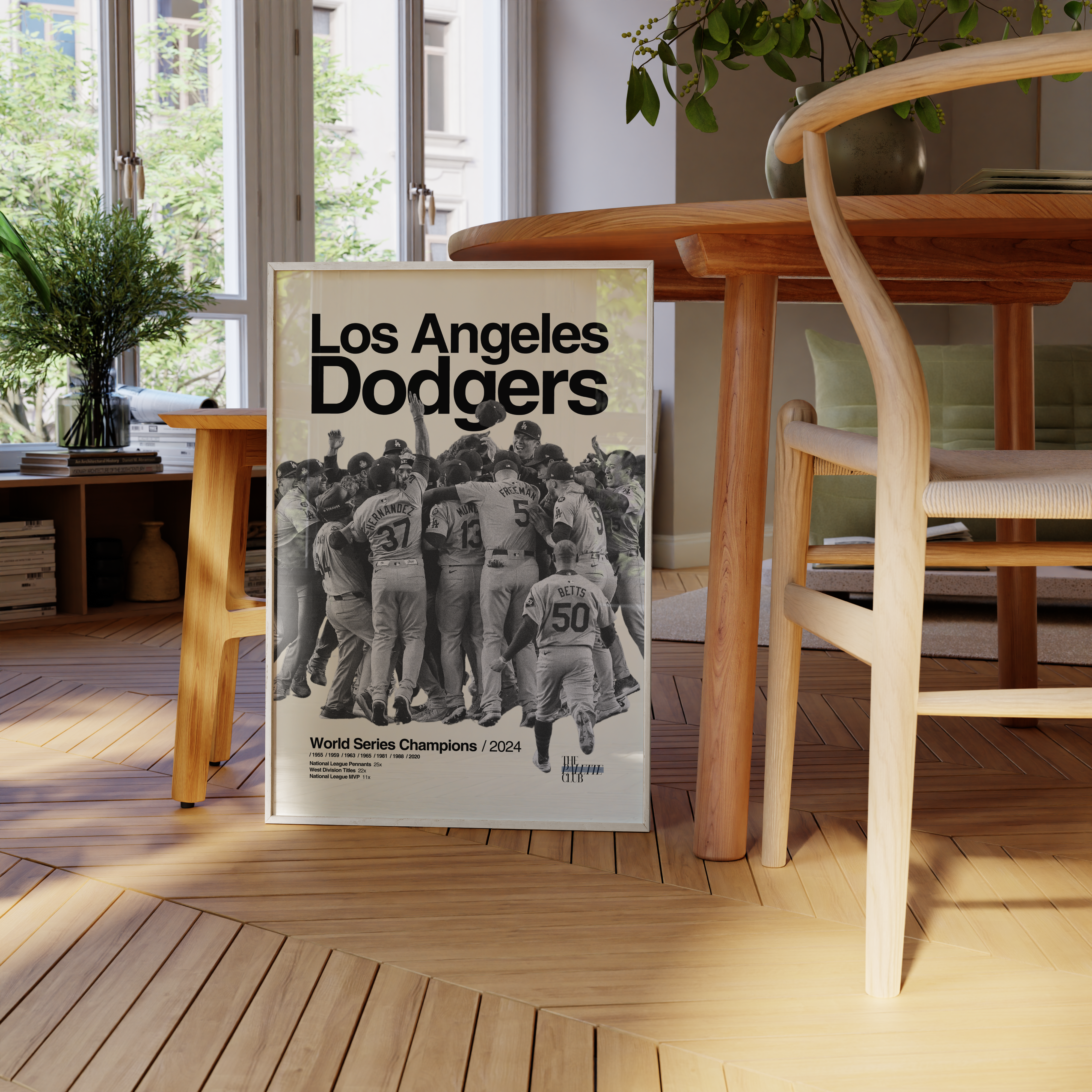 LA Dodgers 2024 World Series Celebration Poster