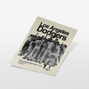 LA Dodgers 2024 World Series Celebration Poster