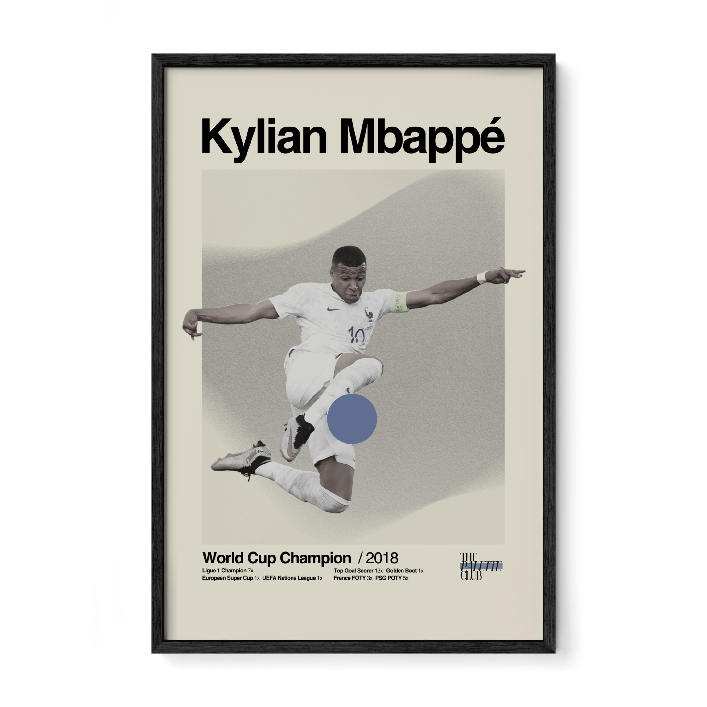 Kylian Mbappé France World Cup Print v1