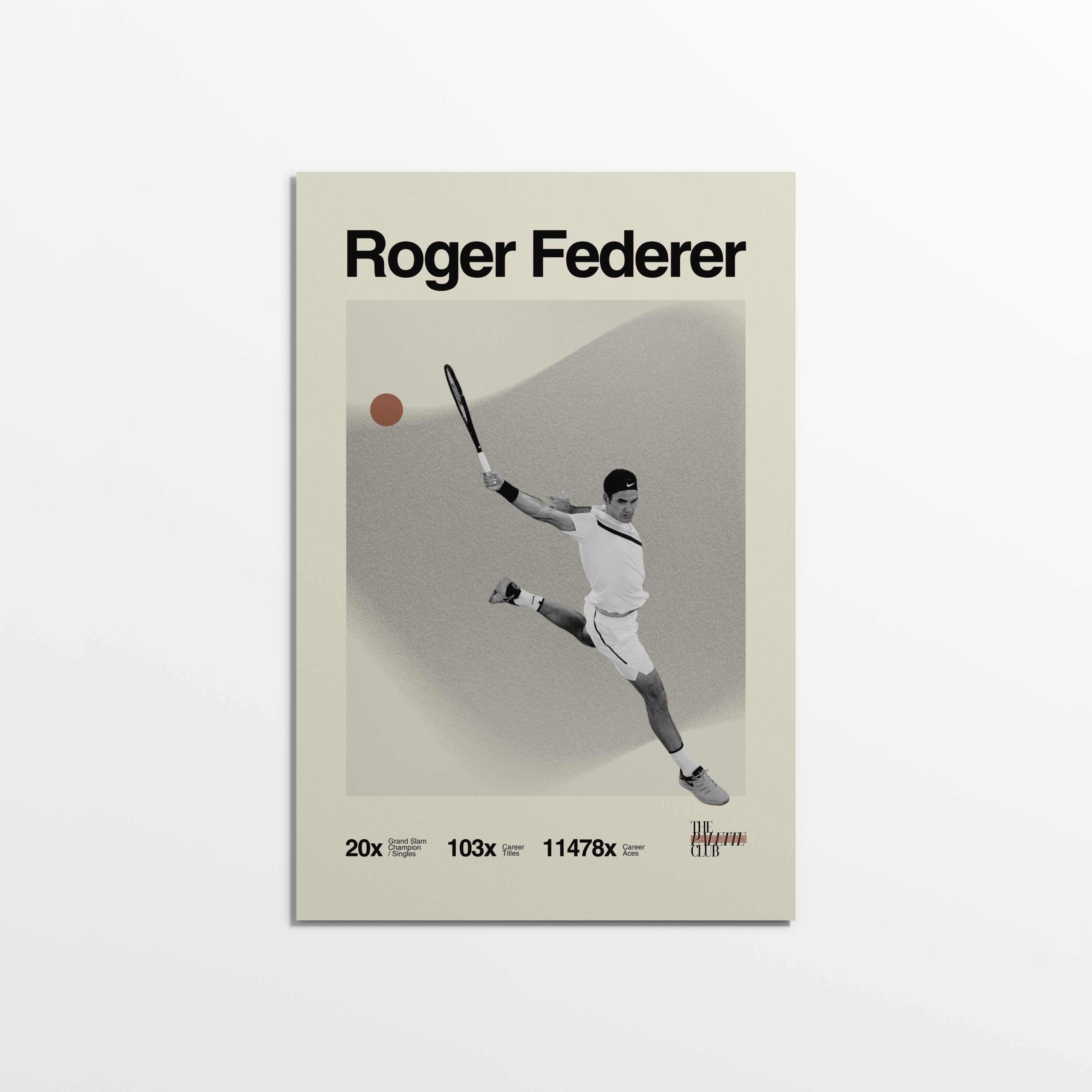 Roger Federer Print v4
