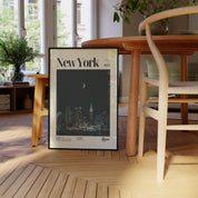 New York City Nighttime Skyline Print