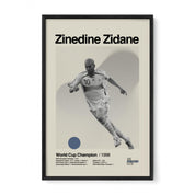 Zinedine Zidane France World Cup Print v1
