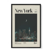 New York City Nighttime Skyline Print
