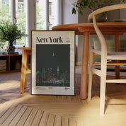 New York City Nighttime Skyline Print