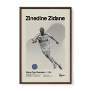 Zinedine Zidane France World Cup Print v1