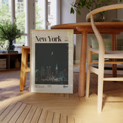 New York City Nighttime Skyline Print