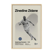Zinedine Zidane France World Cup Print v1