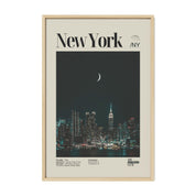 New York City Nighttime Skyline Print