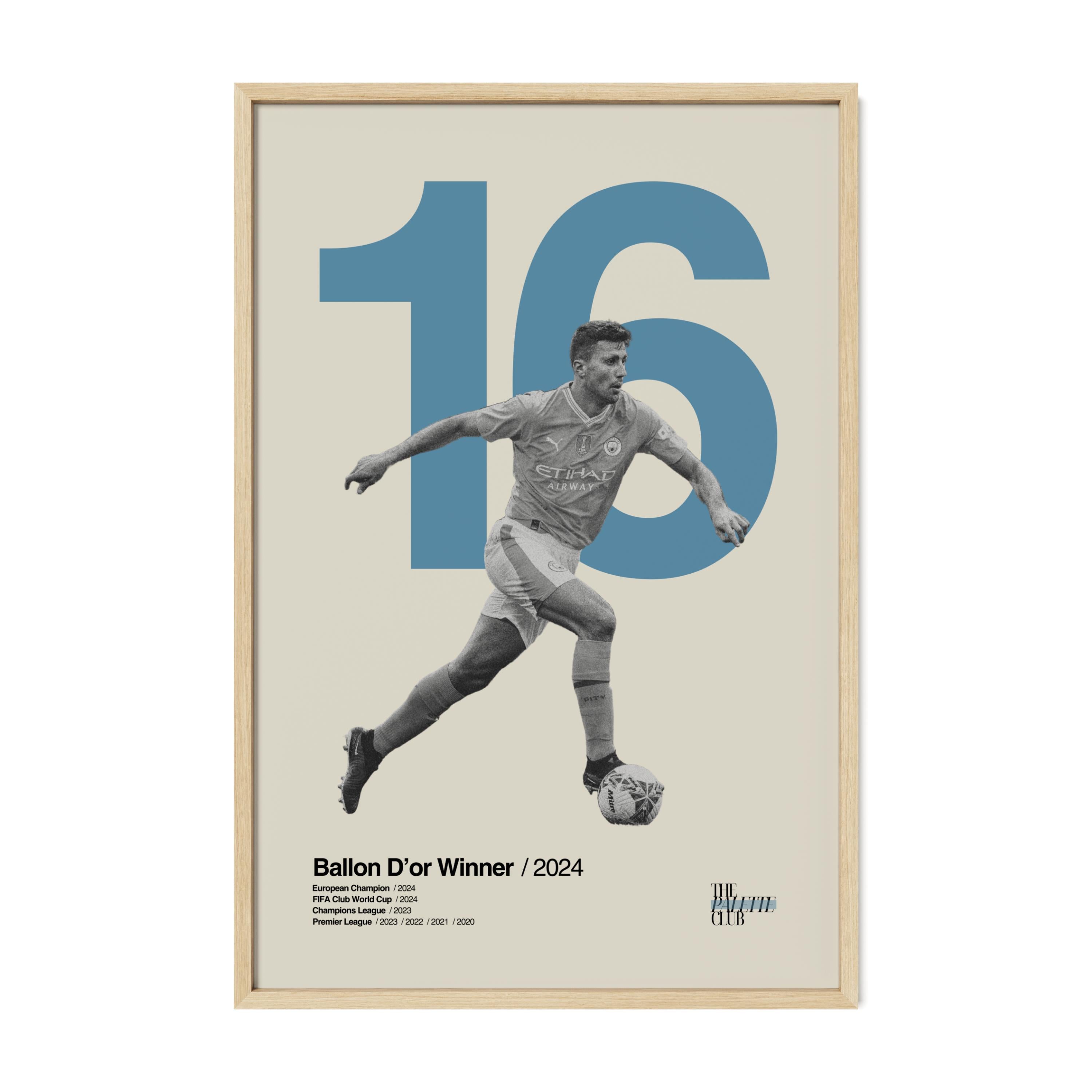 Rodri "16" Manchester City Print