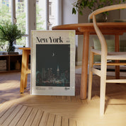 New York City Nighttime Skyline Print