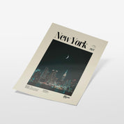 New York City Nighttime Skyline Print
