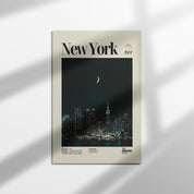New York City Nighttime Skyline Print