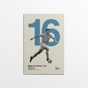 Rodri "16" Manchester City Print