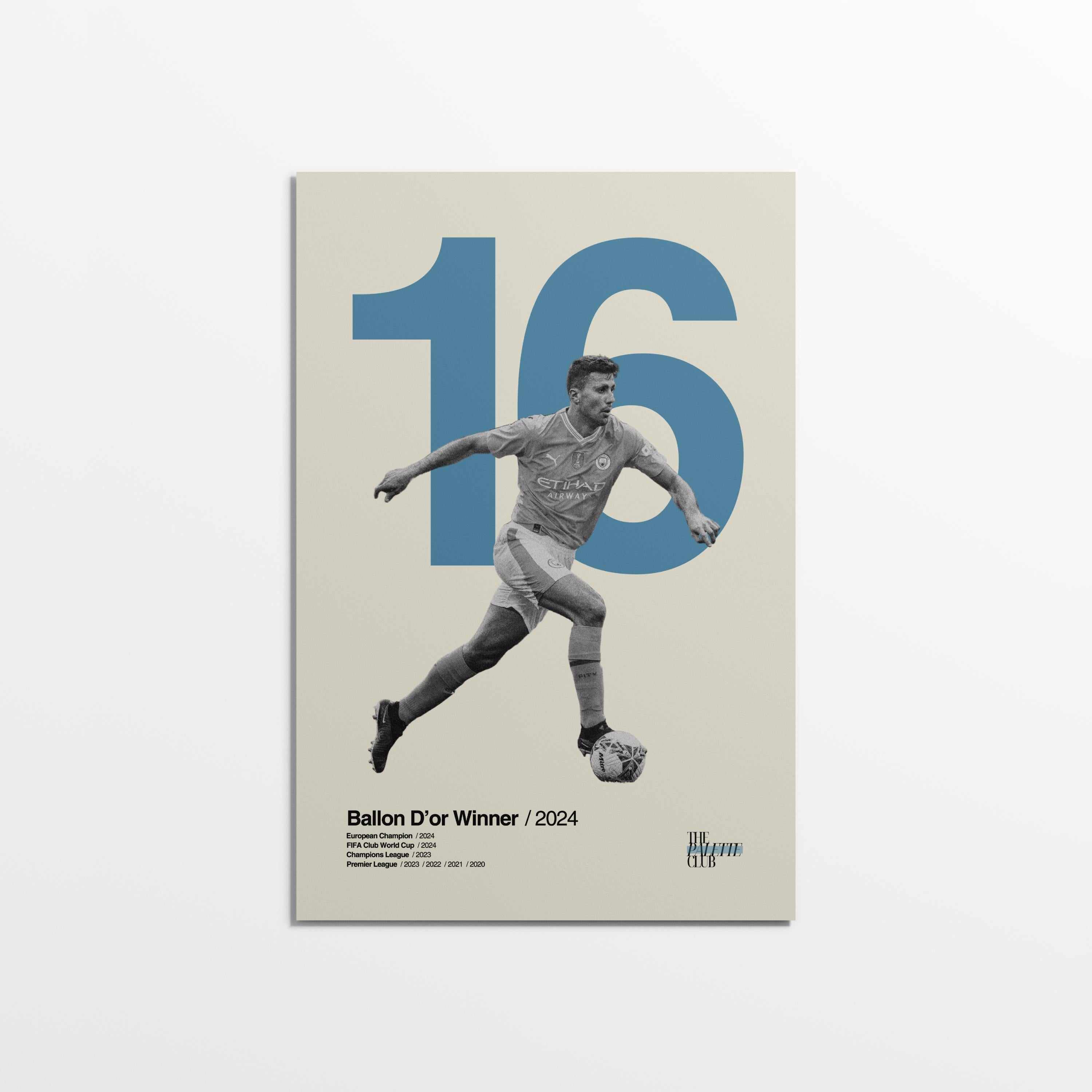 Rodri "16" Manchester City Print
