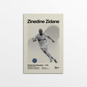 Zinedine Zidane France World Cup Print v1