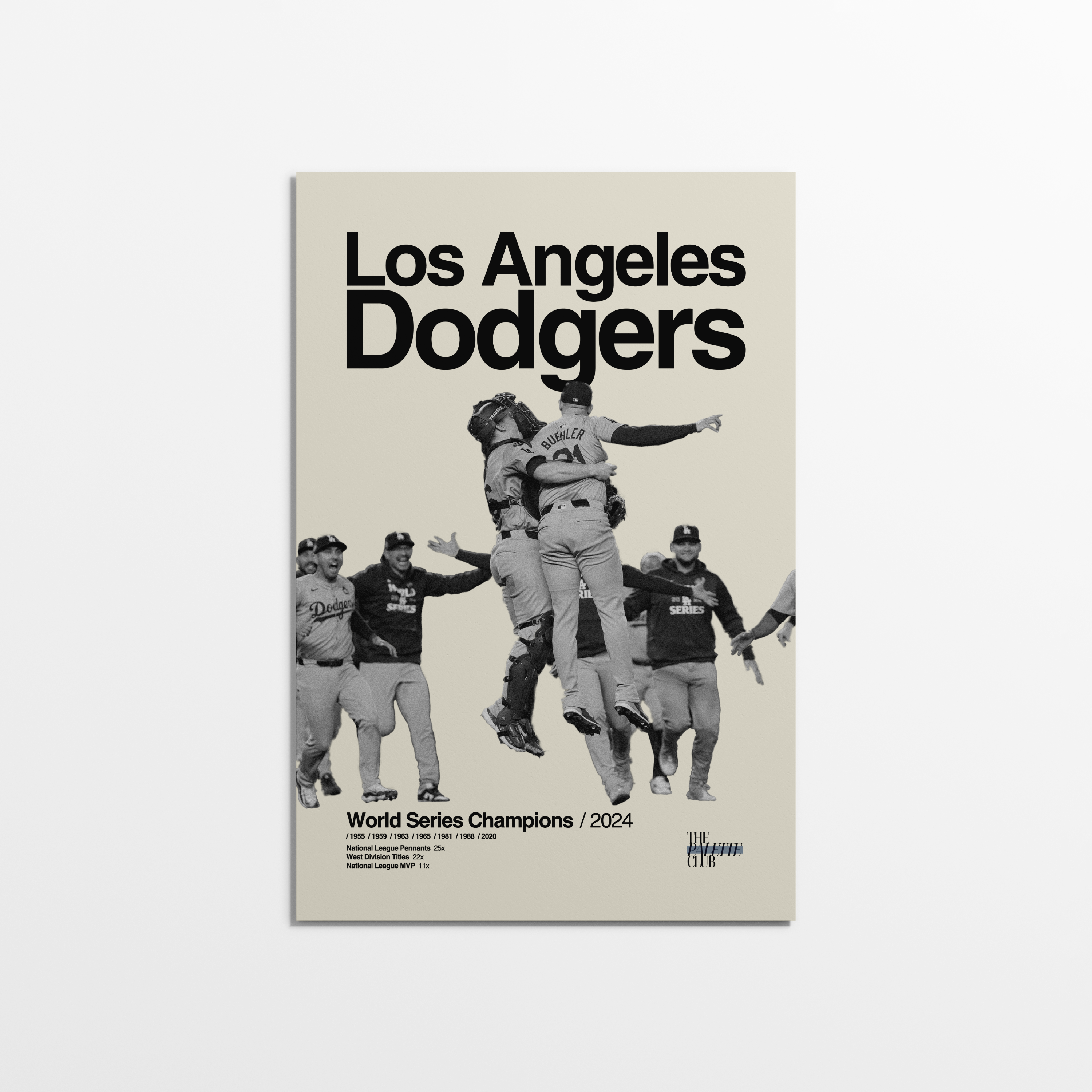 LA Dodgers 2024 World Series Celebration Poster 3