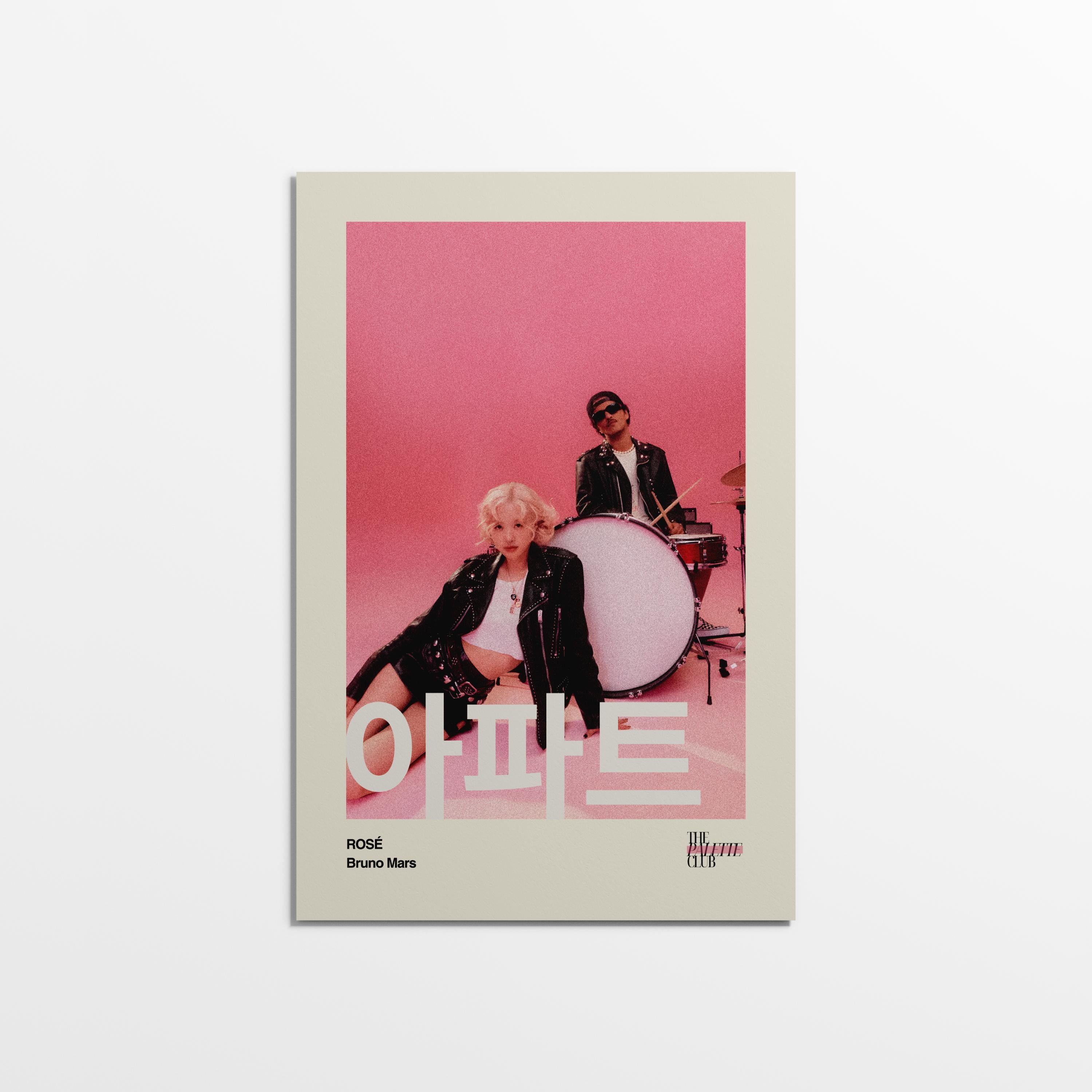APT ROSE & Bruno Mars '아파트' Print v2