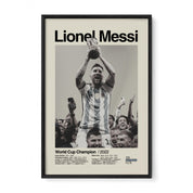 Lionel Messi Argentina World Cup Print v3
