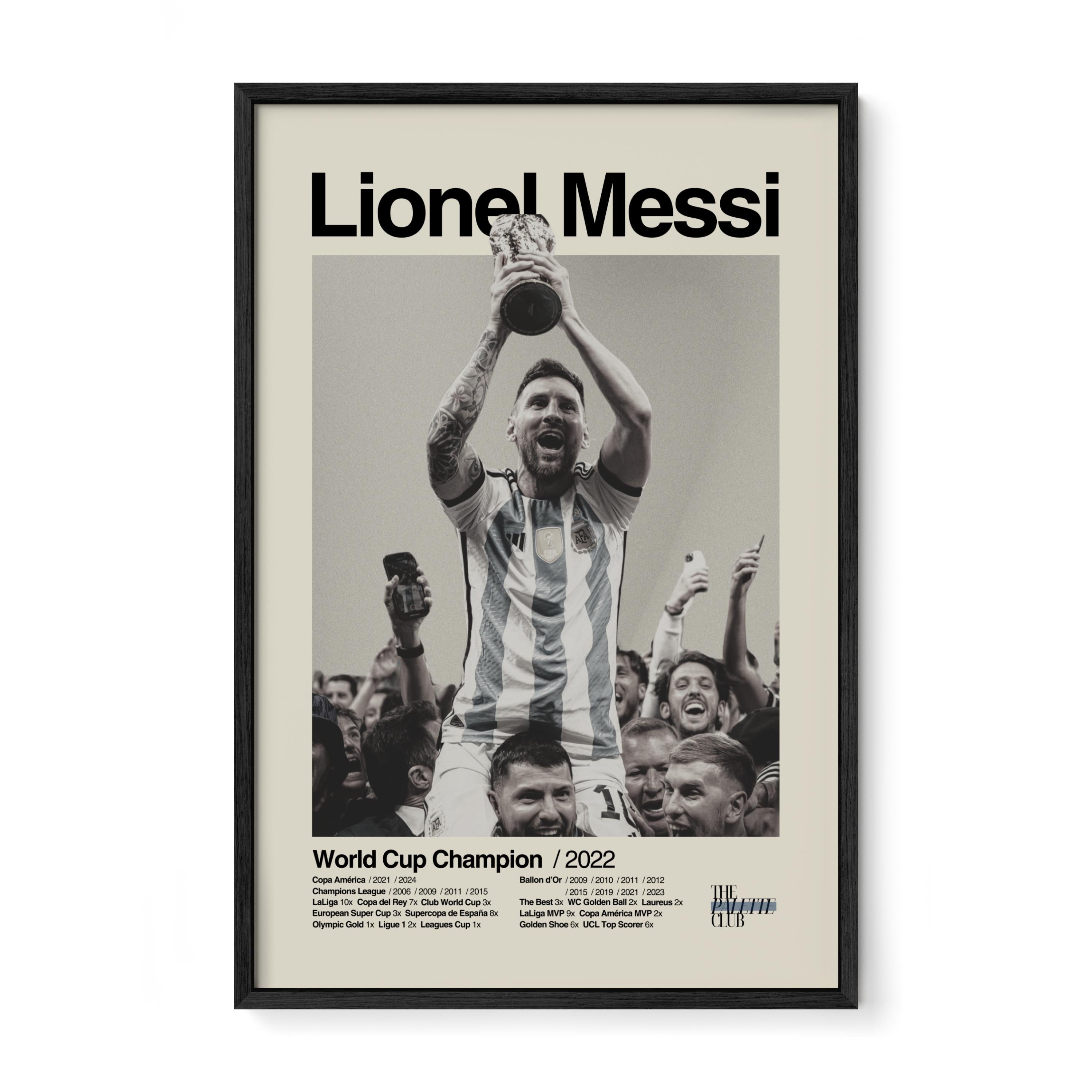 Lionel Messi Argentina World Cup Print v3