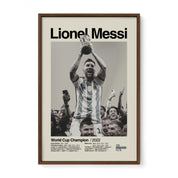 Lionel Messi Argentina World Cup Print v3