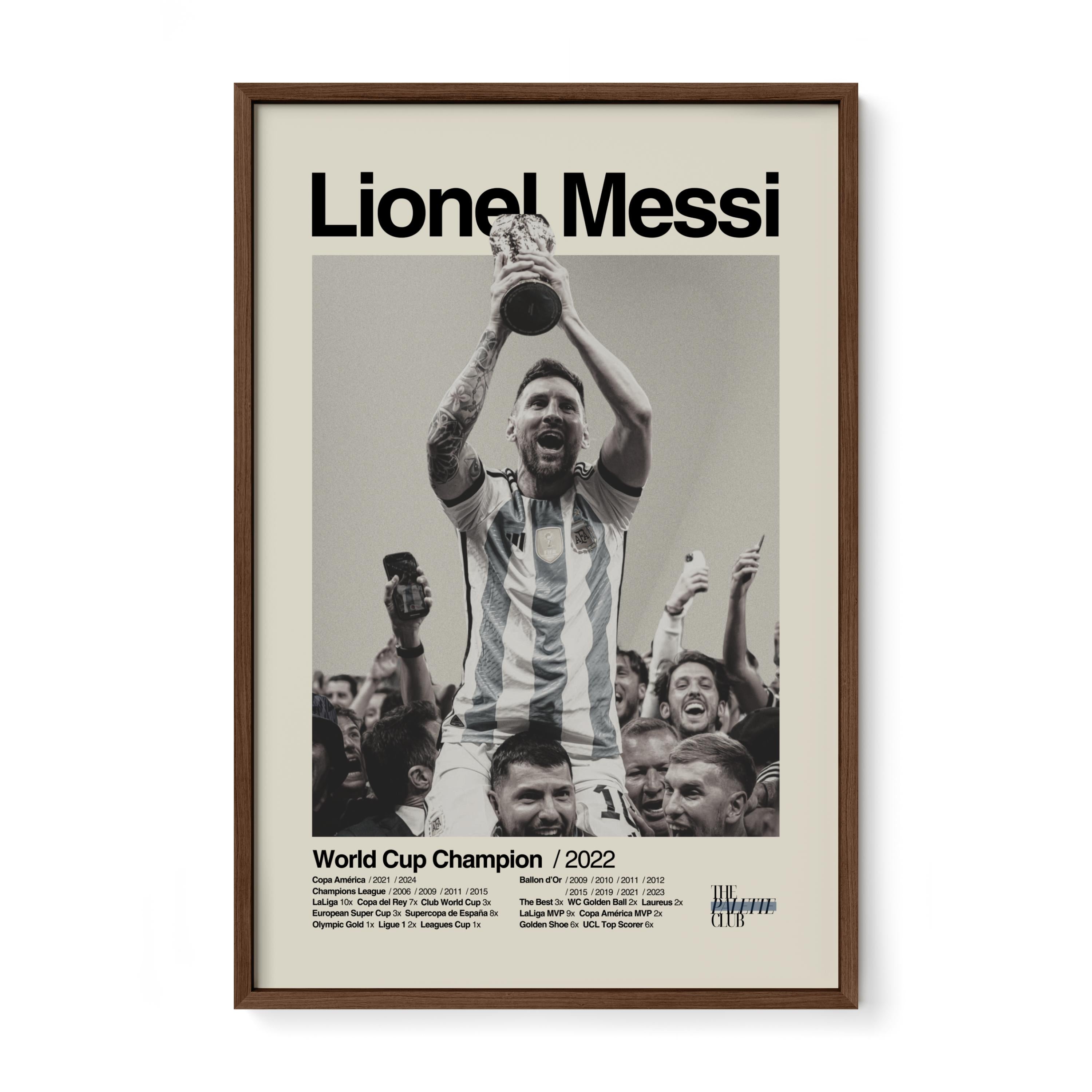 Lionel Messi Argentina World Cup Print v3