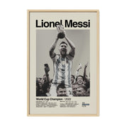 Lionel Messi Argentina World Cup Print v3
