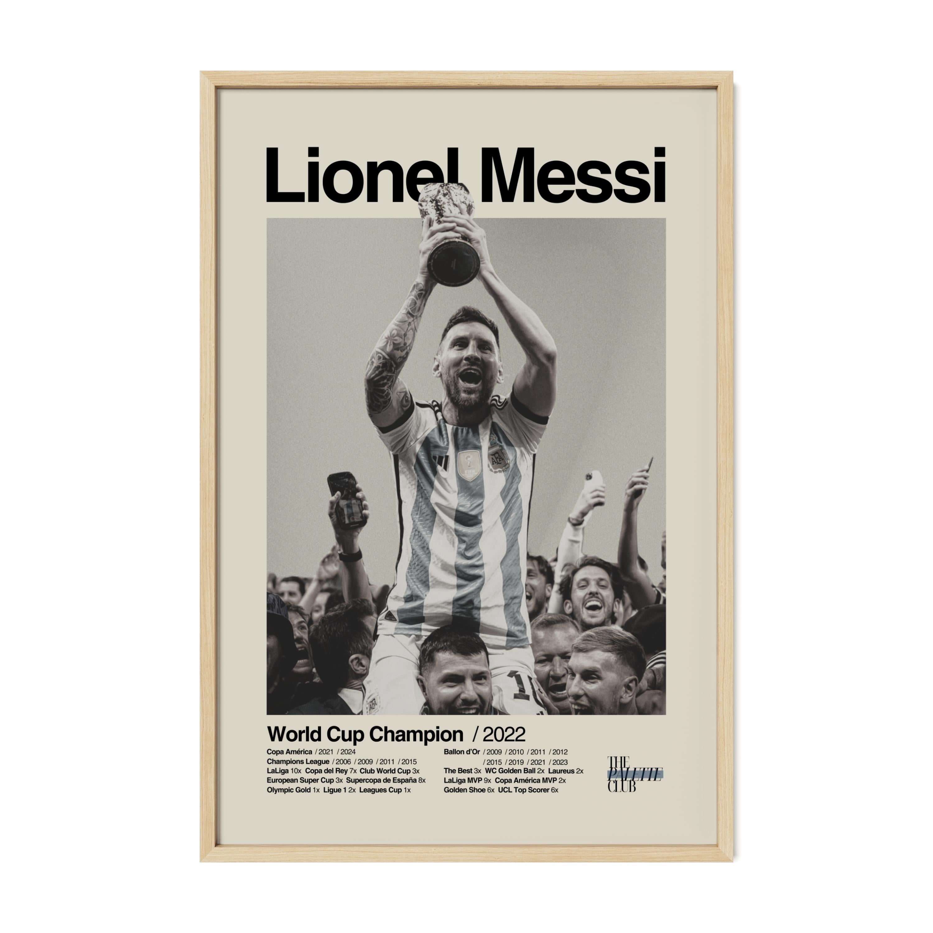Lionel Messi Argentina World Cup Print v3