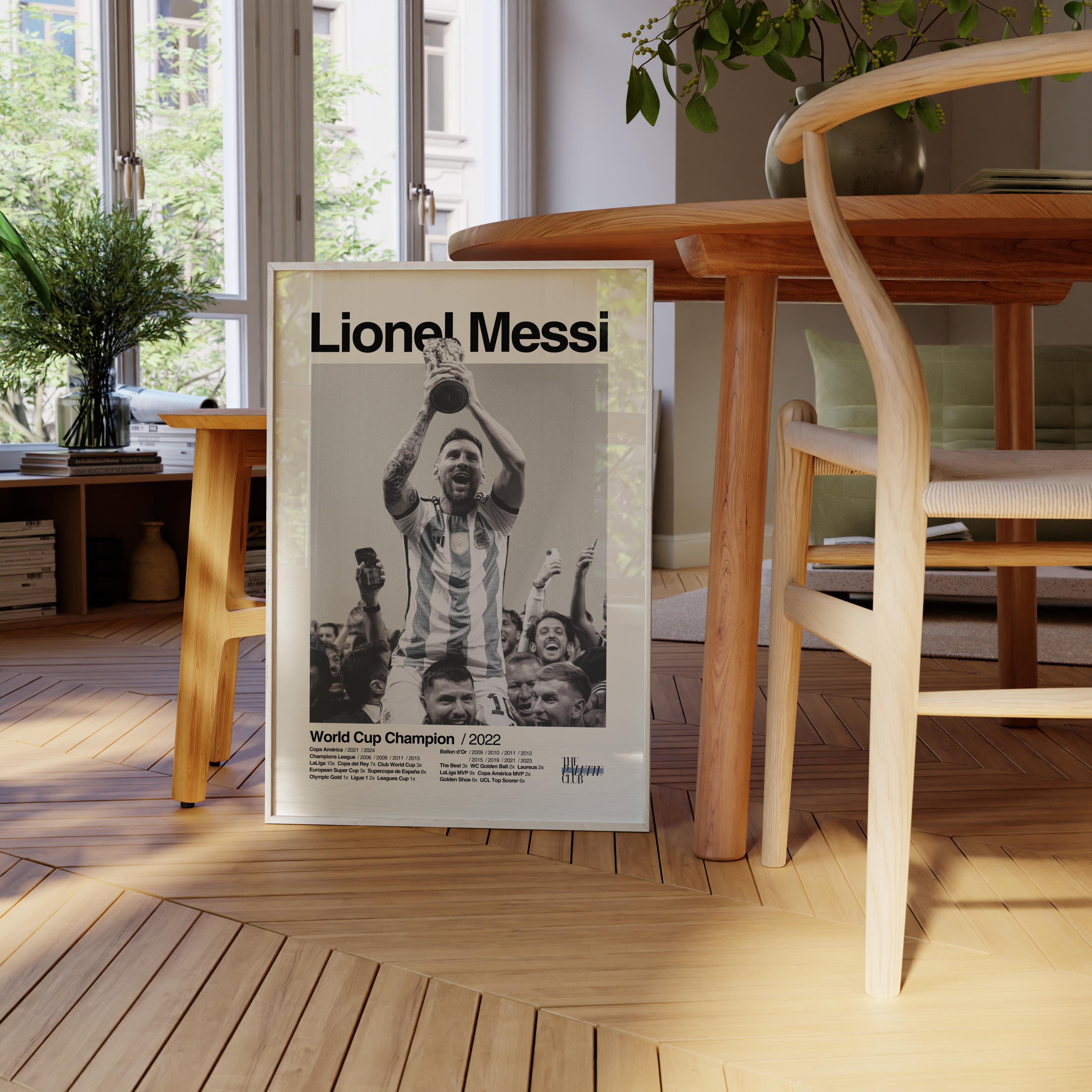 Lionel Messi Argentina World Cup Print v3