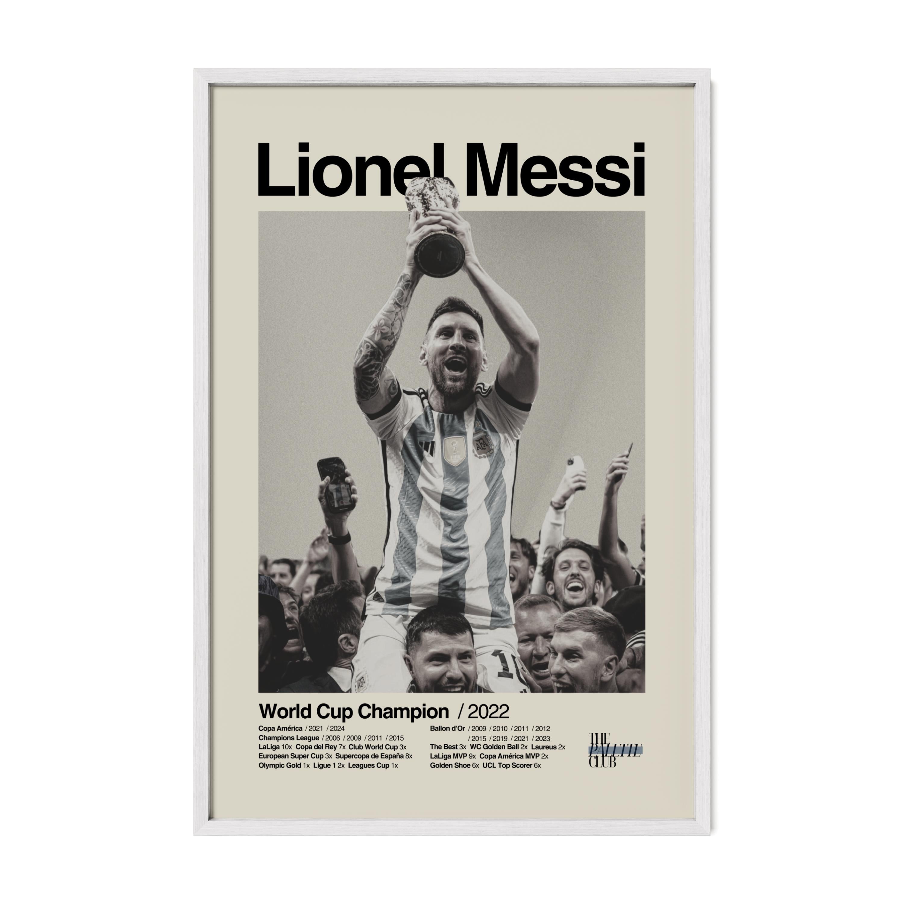 Lionel Messi Argentina World Cup Print v3