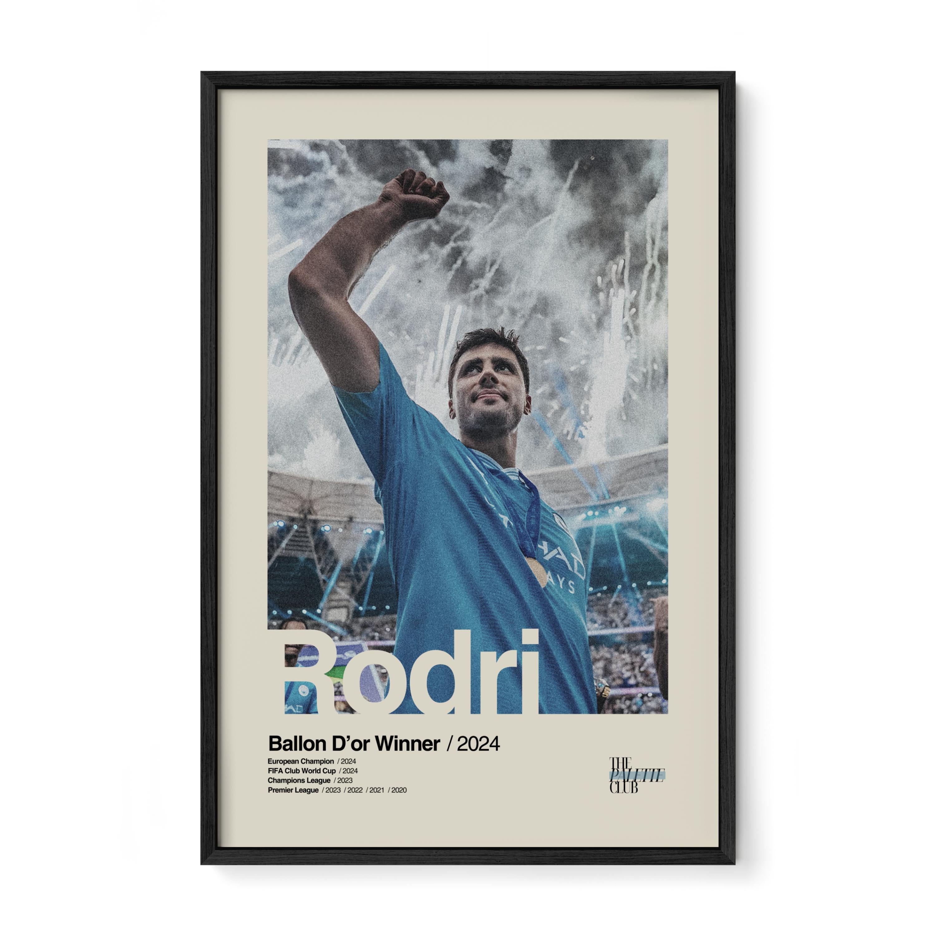 Rodri Manchester City Treble Print v2