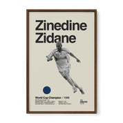 Zinedine Zidane France World Cup Print v2