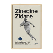 Zinedine Zidane France World Cup Print v2