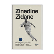 Zinedine Zidane France World Cup Print v2