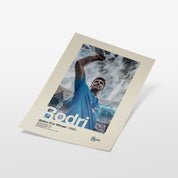 Rodri Manchester City Treble Print v2