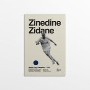 Zinedine Zidane France World Cup Print v2