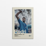 Rodri Manchester City Treble Print v2